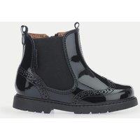 Kids Patent Chelsea Boots (6 Small - 4 Large)