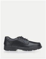 Kids Leather Lace Schoolwear Shoes (2 Large - 10 Large)