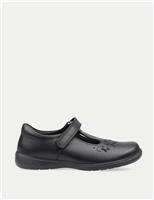 Start-Rite Kids' Leather Riptape Star Schoolwear Shoes (9 Small - 2 Large) Black