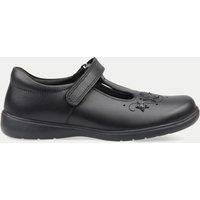 Kids Leather Riptape Star Schoolwear Shoes (9 Small - 2 Large)