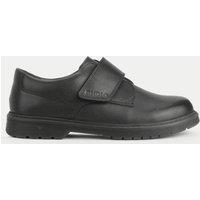 Kids Leather Riptape Schoolwear Shoes (2 Large - 6 Large)