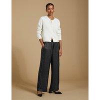 Satin Polka Dot Elasticated Waist Trousers