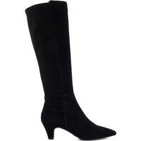 Dune London Kitten Heel Knee High Boots Black