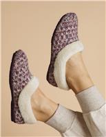 Faux Fur Lined Slippers