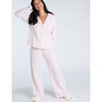 Cotton Rich Striped Pyjama Set With Gift Bag