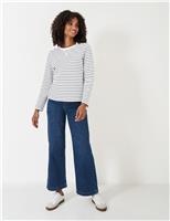 Cotton Rich Striped Sweatshirt