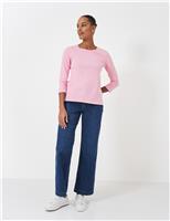 Pure Cotton Crew Neck Top