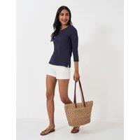 Pure Cotton Crew Neck Top