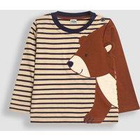 Pure Cotton Striped Bear Top (6 Mths - 6 Yrs)