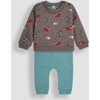 2pc Pure Cotton Woodland Animals Outfit (0-24 Mths)