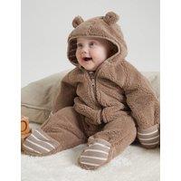 Fleece Hooded Zip Pramsuit (1-12 Mths)