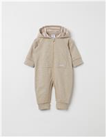 Cotton Rich Hooded Zip All In One (7lbs -24 Mths)