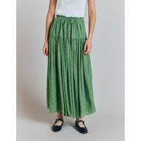 Jacquard Midi A-Line Skirt