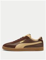 Puma Club II Era Leather Trainers Teal Green