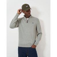 Pure Cotton Half Zip Jumper