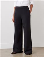 Elasticated Waist Wide Leg Trousers