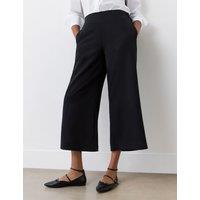 Wide Leg Cropped Trousers