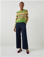 Josephine Wool Rich Striped Knitted Top