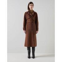 Wool Rich Relaxed Longline Trench Coat