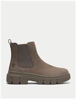 Greyfield Leather Chelsea Flatform Boots