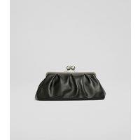 Leather Chain Strap Clutch Bag