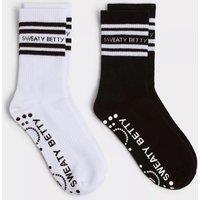 2pk Ankle Gripper Cotton Rich Socks