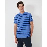 Pure Cotton Striped Crew Neck T-Shirt