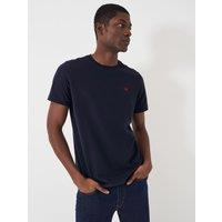 Crew Clothing Pure Cotton Crew Neck T-Shirt Dark Navy