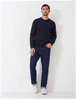 Pure Cotton Cable Crew Neck Jumper