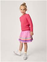 Pure Cotton Cable Knit Jumper (3-12 Yrs)