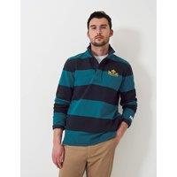 Cotton Rich Striped Half Zip Sweatshirt