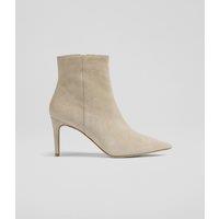 Suede Stiletto Heel Pointed Ankle Boots