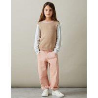 Wool Blend Colour Block Jumper (4-14 Yrs)