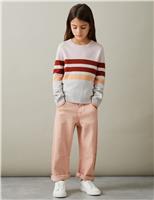 Wool Blend Colour Block Jumper (4-14 Yrs)