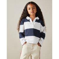 Pure Cotton Striped Sweatshirt (4-14 Yrs)