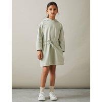 Pure Cotton Hooded Sweatshirt Dress (4-14 Yrs)