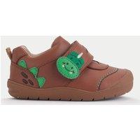 Kids Leather Riptape Dino Trainers (4 Small - 6 Small)