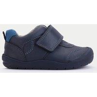 Kids Leather Riptape Trainers (3 Small - 6.5 Small)