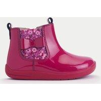 Kids Patent Floral Chelsea Boots (4 Small - 8 Small)