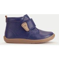 Kids Leather Riptape Ankle Boots (4 Small - 8 Small)
