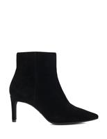 Wide Fit Suede Stiletto Heel Pointed Ankle Boots