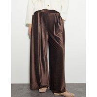 Shay Rib Velour Wide Leg Trousers