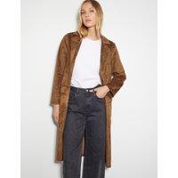 Suedette Trench Coat