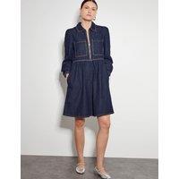 Denim Mini Shirt Dress