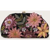 Floral Sequin Clutch Bag