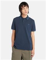 Pure Cotton Pique Tipped Polo Shirt