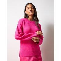 Textured Relaxed Jumper with Wool