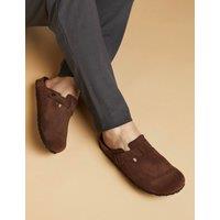 Suede Mule Slippers