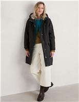 Cotton Rich Waterproof Longline Parka Coat
