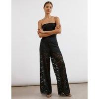 Lace Wide Leg Trousers